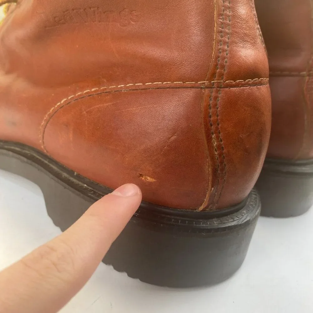 Vtg OXBLOOD STEEL TOE USA‎  RED WING CHORE WORK BOOTS Men’s Size 15B